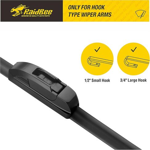 Wiper Blades 20 Inch + 18 Inch Pack of 2 All-Seasons Automotive Replacement Windshield Wiper Blades For My Car, Compatible for Escape 07-04, Corolla 02-99 + More, Easy To Install in Kuwait