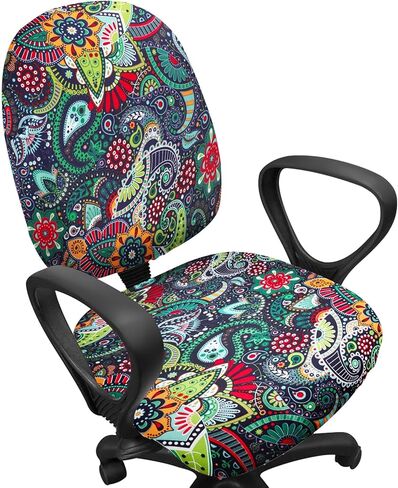 EEEKit غطاء كرسي المكتب، غطاء كرسي الكمبيوتر، غطاء مقعد كرسي المكتب القابل للتمدد، غطاء خلفي لكرسي المكتب الدوار in Kuwait