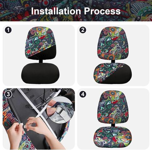 EEEKit غطاء كرسي المكتب، غطاء كرسي الكمبيوتر، غطاء مقعد كرسي المكتب القابل للتمدد، غطاء خلفي لكرسي المكتب الدوار in Kuwait