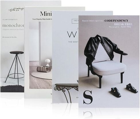 4 عبوات من الكتب الصناعية للديكور، كتب زخرفية عصرية من Ediactcyl لتزيين غرفة رف الكتب in Kuwait