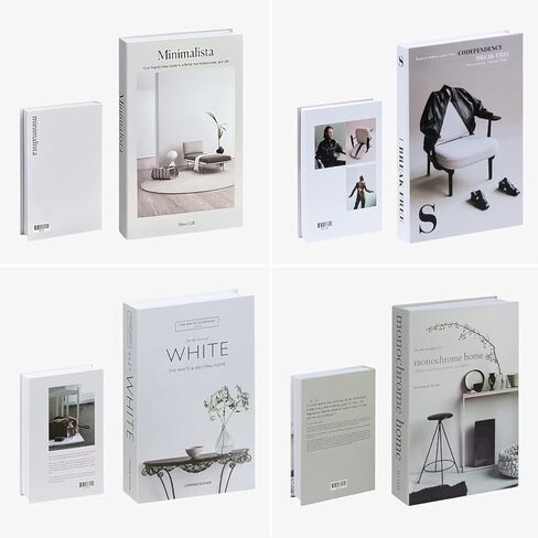 4 عبوات من الكتب الصناعية للديكور، كتب زخرفية عصرية من Ediactcyl لتزيين غرفة رف الكتب in Kuwait