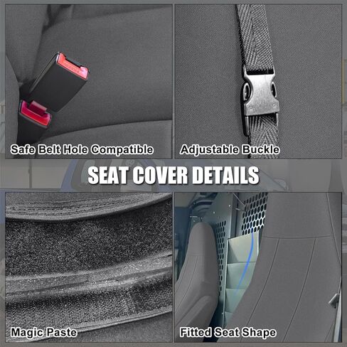 أغطية المقاعد الأمامية المخصصة من SAPUBK يمكن استبدالها لملحقات كراسي الكابتن Chevy Express & GMC Savanna 1996-2009 مع مساند رأس مصبوبة in Kuwait