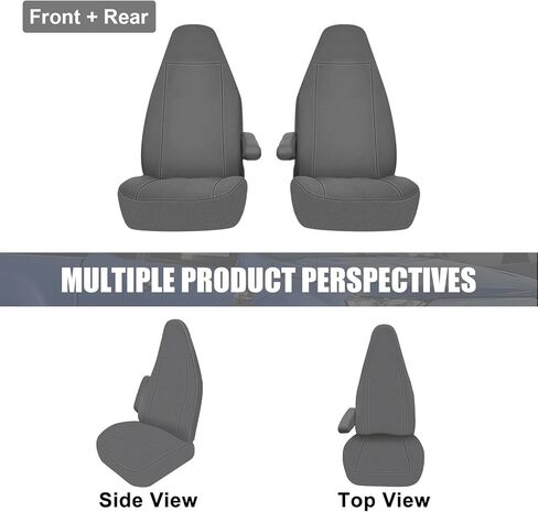 أغطية المقاعد الأمامية المخصصة من SAPUBK يمكن استبدالها لملحقات كراسي الكابتن Chevy Express & GMC Savanna 1996-2009 مع مساند رأس مصبوبة in Kuwait