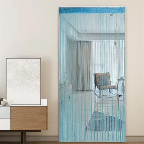 ave سبليت 2pack المداخل باب سلسلة الستار 100X200cm لوحة الحائط هامش نافذة غرفة أعمى مقسم شرابة الشاشة للحزب ديكور المنزل الزفاف (7 الملونة 2pack) in Kuwait