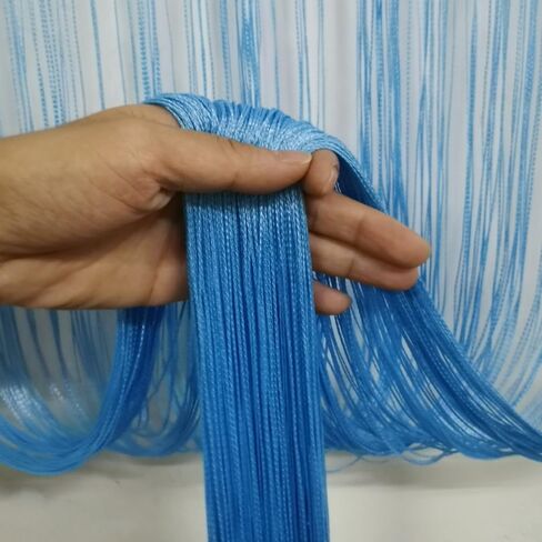 ave سبليت 2pack المداخل باب سلسلة الستار 100X200cm لوحة الحائط هامش نافذة غرفة أعمى مقسم شرابة الشاشة للحزب ديكور المنزل الزفاف (7 الملونة 2pack) in Kuwait