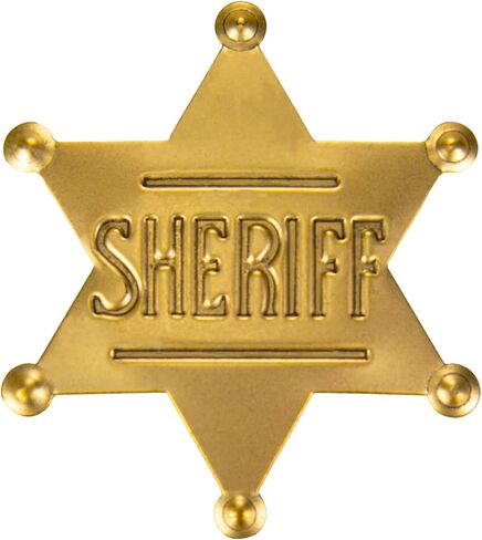 Sheriff Badge Metal Western Police Badge for Cowboy Party Decoration Dress-Up Custom Sheriff Badges School Carnival Party Props Prize in Saudi Arabia