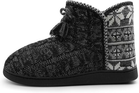 Womens Slippers Winter Warm House Shoes Knitted Fleece Faux Fur Lining Bootie slipper in Saudi Arabia