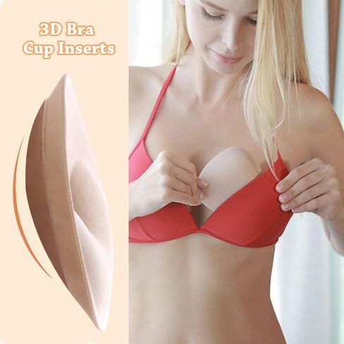 Bra Inserts Push Up Sticky Foam Bra Pads Adhesive Breast Lift Breast Cup Enhancer For Women in Saudi Arabia