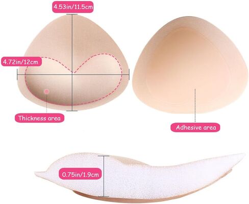 Bra Inserts Push Up Sticky Foam Bra Pads Adhesive Breast Lift Breast Cup Enhancer For Women in Saudi Arabia