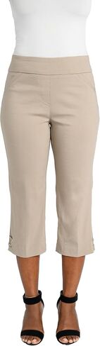 Briggs New York Women's Pull on Lace Up Hem Capri in Kuwait