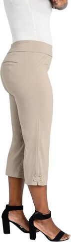 Briggs New York Women's Pull on Lace Up Hem Capri in Kuwait