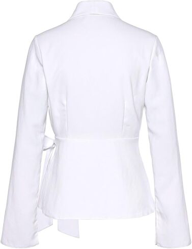 LASCANA Women's Lapel Wrap Blouse - Stylish V-Neck Long Sleeve Top for Casual & Office Wear in Kuwait
