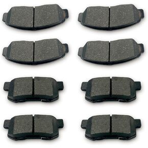 Front Rear Ceramic Disc Brake Pads For 2003 2004 2005 2006 2007 Honda Accord V6 (D537/D959)