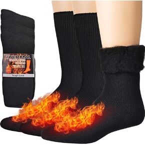 Tough Land Thermal Socks for Women and Men Heat Trapping Warm Winter Socks