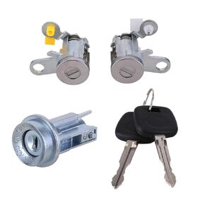 Front Door Lock Cylinder & Keys Ignition Switch Cylinder Lock Key Kit Compatible with 1995-2004 Tacoma Door Lock Set DL108R 69051-35070 69057-35070 Door Locks and Ignition Switch