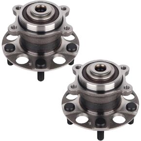 Autoround 512327 محور العجلة الخلفية ومجموعة المحمل مناسب لسيارة Honda Accord 2005-2007، Acura TSX 2004-2008 5 العروات مع ABS [قطعتان]
