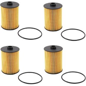 03H115562 Oil Filter Replace 95810722210 CH11242 PG6293EX Compatible with Porsche Cayenne VR6 3.6L V6 2012-2018,Volkswagen Atlas 2018-2023,CC 2012-2017,Passat 2012-2018,Touareg 2011-2017(Pack of 4)