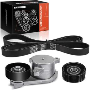 A-Premium Engine Serpentine Belt Drive Kit with Tensioner & Idler Pulley Compatible with Mazda 6 2003-2008 V6 3.0L