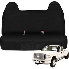 SAPUBK Custom-Fit Front Bench Seat Cover Replace for 1999-2007 Ford F250 F350 F450 F550 Ford F-Series Black Oxford Interior Cover Accessories(Machine Washable)