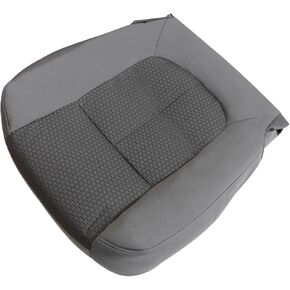 NLQR Front Right Passenger Side Bottom Lower Replacement Cloth Seat Cover Steel Gray Compatible with Ford F250 F350 F450 F550 2011 2012 2013 2014 2015 2016