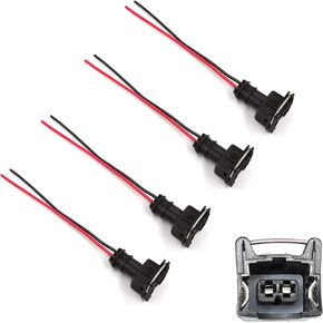 HiSport Fuel Injector Connector Plug EV1 OBD1 Pigtail Wiring Clips