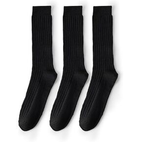 3 Pairs Men's Dress Socks Super Soft Thin Socks Men Lightweight Comfort Mens Dress Socks Ribbed Men's Socks