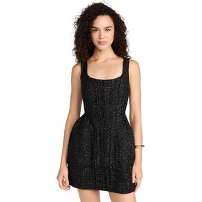 Self Portrait Women's Black Boucle Mini Dress