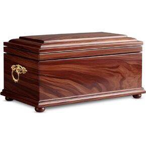 Trupoint Memorials Wood Urn for Ashes Adult Male/Female — Caskets for Humans, Cremation Urns for Human Ashes, Decorative Urns for Human Ashes Adult Man, Urn for Ashes for Women — Large, Brown Rosewood