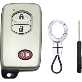 Replacement Keyless Entry Key Fob Cover Case fits for 2004-2009 Toyota Prius Smart Key Fob Shell