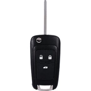 for Toddler Key fob Yctze Flip Folding Remote Car Key Fob Cover Case Shell Upgraded Flip Remote Car Key Fob for Chevy Camaro Cruze Chevy Sonic Terrain 5 Button HU100 Blade