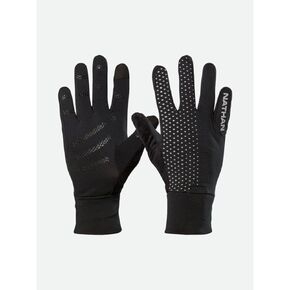 Nathan Reflective Gloves. for Running and Outdoor Activity. Touch Screen Finger for Smartphone Use.