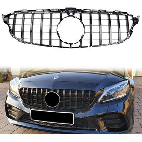 C Class Grill Front Grille for Mercedes Benz C300 C200 C250 2015 2016 2017 2018 with Camera Model, NOT Fit for C63 AMG