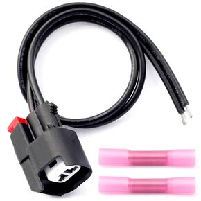 Alternator 2Pin Repair Plug Pigtail Harness Compatible with Dodge Ram 1500 2500 3500 4500 5500 3.7L 4.7L 5.7L 6.7L