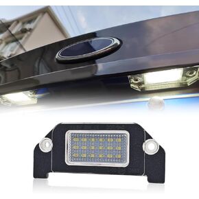 قطعة واحدة من مصابيح لوحة الترخيص LED، مجموعة مصابيح المصد الخلفي البيضاء 18-SMD 6000K متوافقة مع شاحن D0dge Challenger Avenger Magnum Dart، 4805846AA
