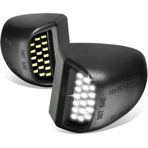 LPL-ZTL-9073 Pair of LED License Plate Lights Compatible with 07-14 Silverado/Sierra 2500 3500, 01-13 Silverado/Sierra 1500