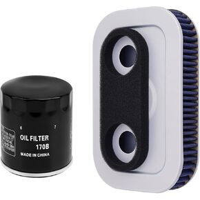 Motorcycle Air Filter 29331-96 & Oil Filter 63806-83 Compatible With Harley Sportster 1200 XL1200 XLH1200 Sportster 883 XL883 XLH883 1988-2003