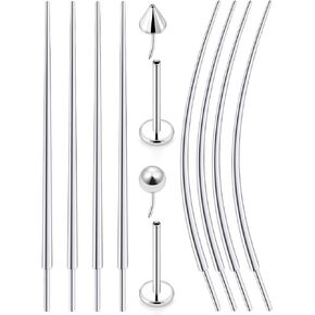 18/20g Tapers Piercing Jewelry Insertion Changing Tools for Threadless Nose Rings Lip Medusa Labret Cartilage Helix Tragus Studs Earrings Surgical Steel for Women Men in Kuwait