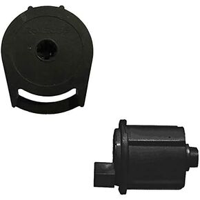 R8-1 1/2" Roller Shade Clutch (R8C14BK) and End Pin (REP53BK) Set, in Black