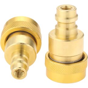 A/C R1234YF Adapters, R134A to R1234YF Conversion Kit Fit for AC R1234YF Air Conditioner, High and Low Side Connection R134A to R1234YF Quick Coupler Connection Adapters-Pack of 2