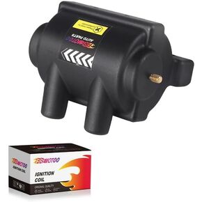 1PC Ignition Coil 31609-65 31609-65A 237230 Compatible with Electra Glide, Dyna, Fat Boy, Heritage Softail, Low Rider, Softail Springer, Super Glide, Roadster, Sportster