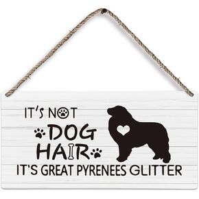 Chihuahua Dog Wood Plaque Sign, Chihuahua Gifts, Dog Signs for Home Decor, Dog Decorations for the Home, It’s Not Dog Hair It’s Chihuahua Glitter Dog Wall Hanging Decor, 12x6 inches