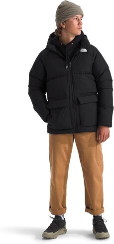 THE NORTH FACE Men's Teen North Down Fleece-Lined Short Parka (Little Big Kid) in Saudi Arabia