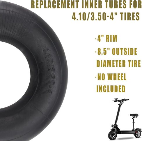4.10/3.50-4 Replacement Inner Tube for Hand Trucks Utility Cart Lawn Mowers Wheelbarrows Dollys Scooters 2 Pack in Saudi Arabia
