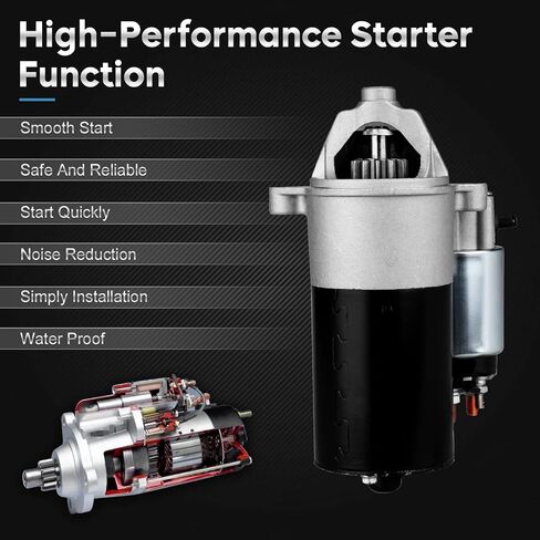 Starter for 4.6L 5.4L Ford E-150 E-250 Econoline Van/F-150/F-250/Crown Victoria/Expedition/Thunderbird/Grand Marquis/Mustang, Replaces# 4R3Z-11002-CA, 6C2T-11000-CA, 6C2Z-11002-BA, 6C2Z-11002-CA in Saudi Arabia