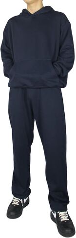 Men's Sweat suits 2 Piece Set Cotton Blend Outfits Hoodie Tracksuits Casual Joggers Sweatpants Sweatsuit Set in Saudi Arabia