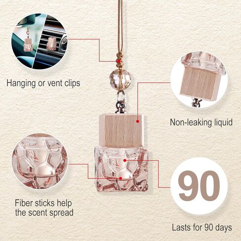 L'odeur Vill Car Fresheners, 2Pack Car Freshener Vent Clips Car Diffuser Car Air Freshener, Up to 180 Days Hanging Car Diffuser, Long Lasting Hanging Car Freshener - Cologne in Saudi Arabia