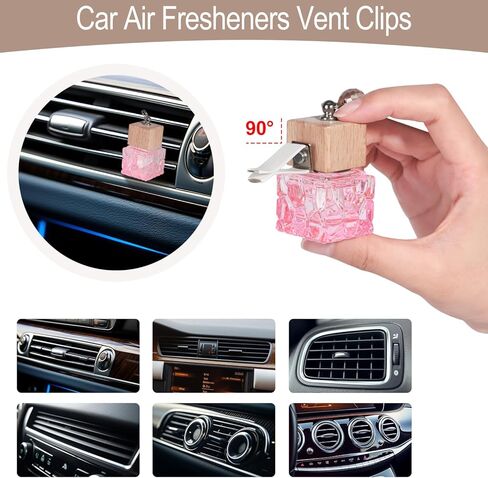 L'odeur Vill Car Fresheners, 2Pack Car Freshener Vent Clips Car Diffuser Car Air Freshener, Up to 180 Days Hanging Car Diffuser, Long Lasting Hanging Car Freshener - Cologne in Saudi Arabia