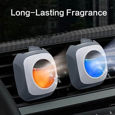 Car Air Fresheners Vent Clip | Perfect Scented Car Accessories for Men and Women | Essential Car Odor Eliminator | Long-Lasting Fragrance up to 120 Days | 4 count 4 ml Each | New Car in Saudi Arabia