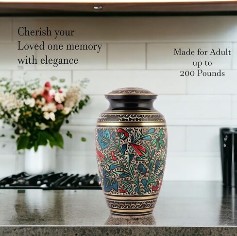 Urns for Human Ashes, Adult Human Urn, Decorative Urns for Ashes, Burial Urns, Cremation Urns for Male & Female, Cremation Urns for Men and Women, Black, Cat, Large in Saudi Arabia
