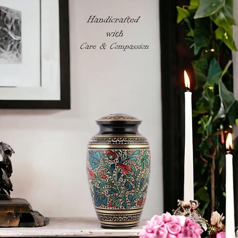 Urns for Human Ashes, Adult Human Urn, Decorative Urns for Ashes, Burial Urns, Cremation Urns for Male & Female, Cremation Urns for Men and Women, Black, Cat, Large in Saudi Arabia